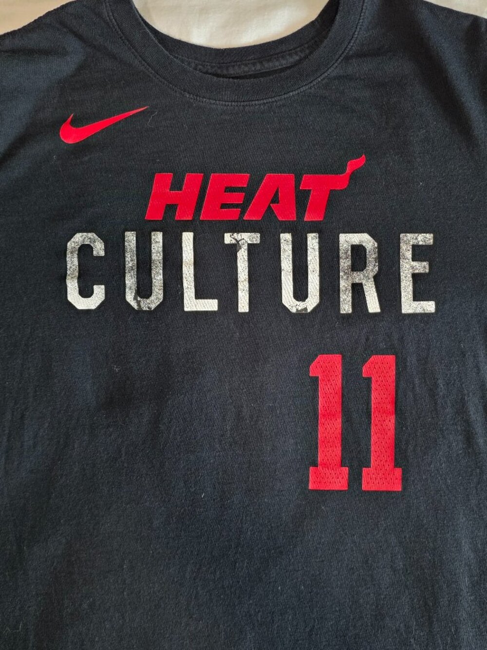Nike Miami Heat Culture Jaquez Jr #11 Tee Black M The Nike Tee